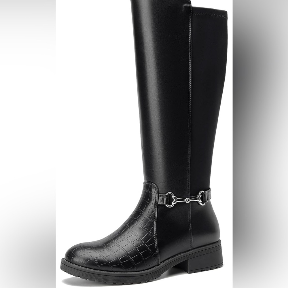 Knee High Boot Fashion Extra Wide Calf